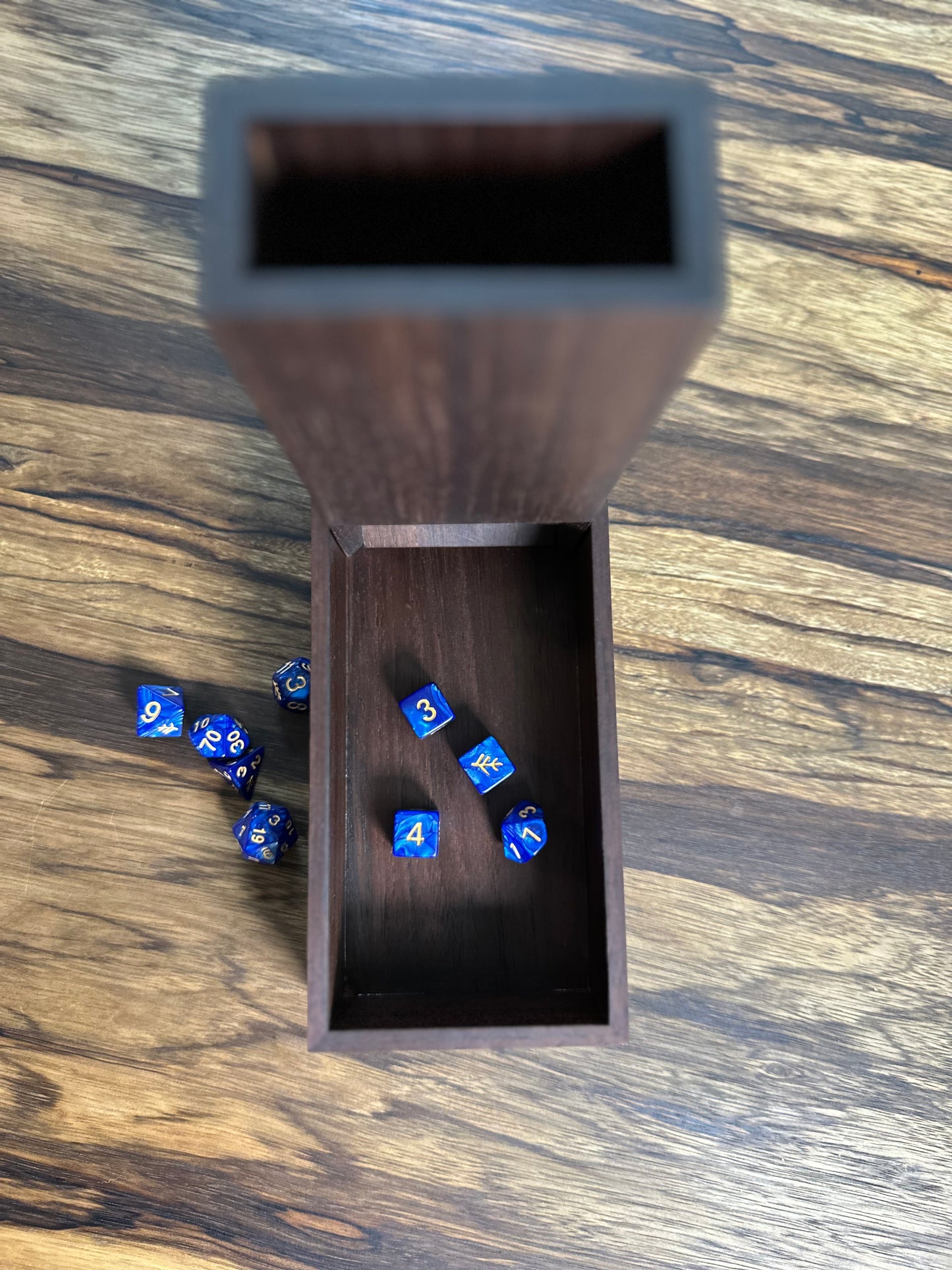 Dice Tower Solid Wood