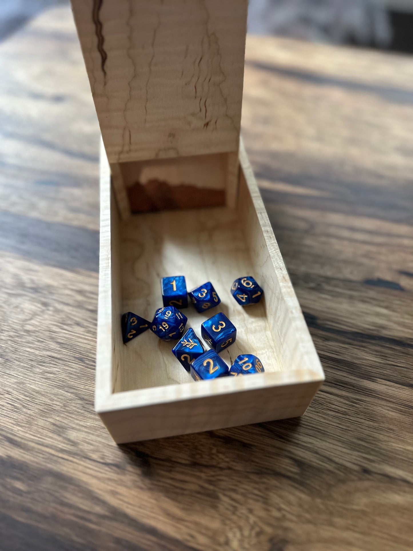 Dice Tower Solid Wood