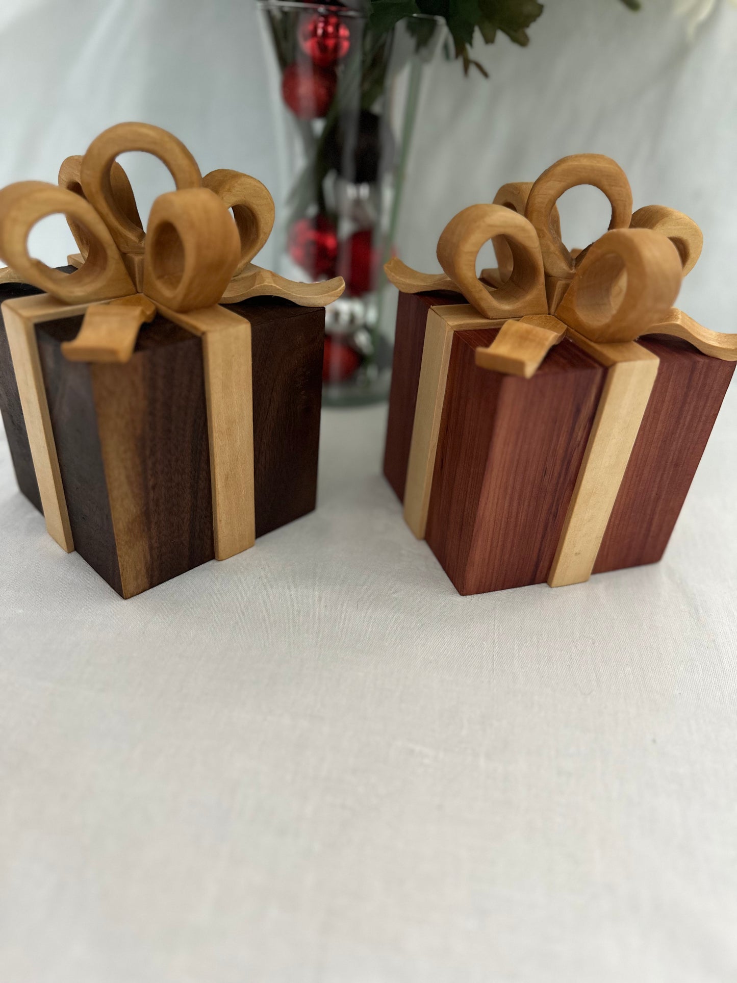Gift Box Wood Decoration