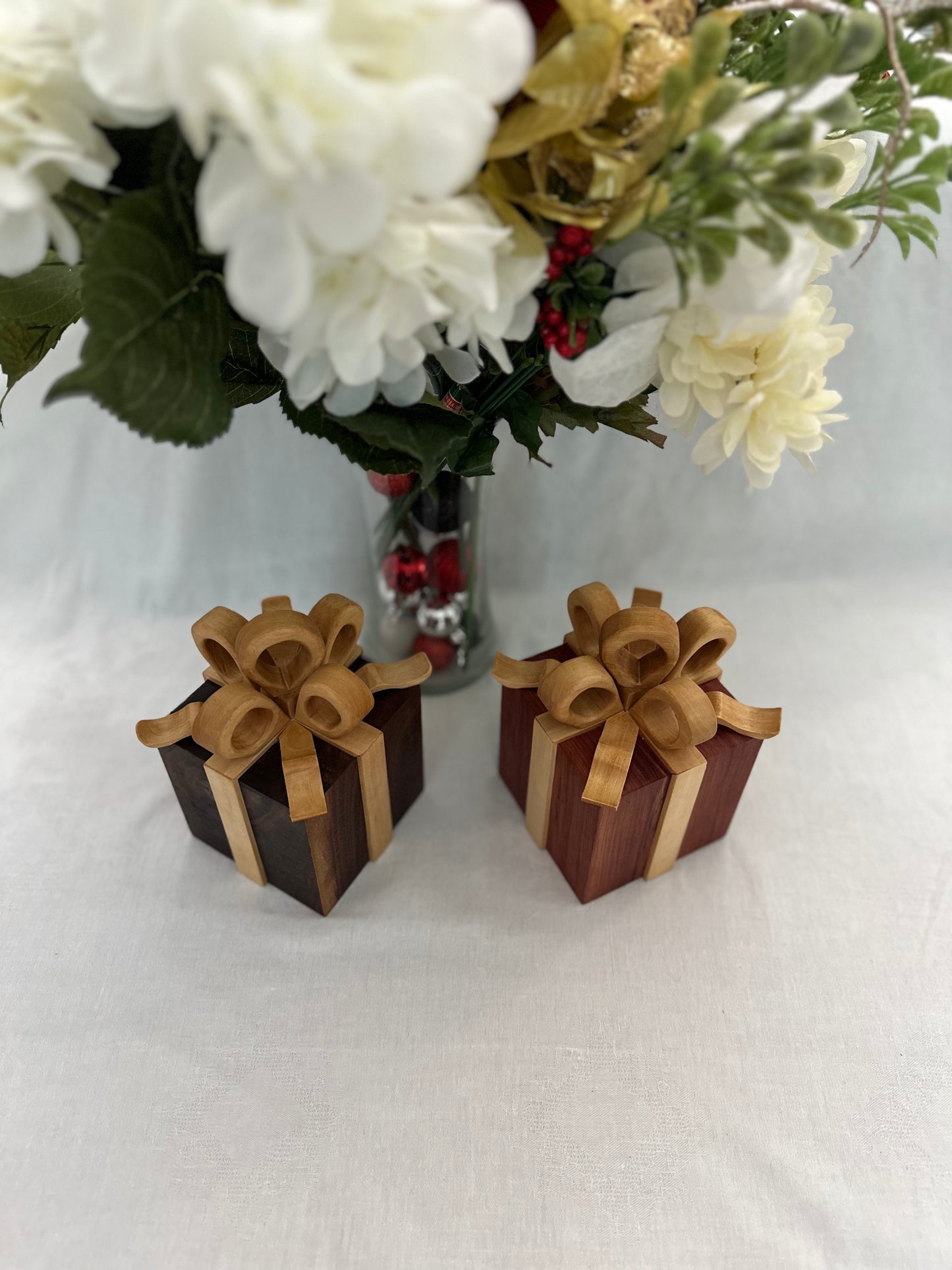 Gift Box Wood Decoration