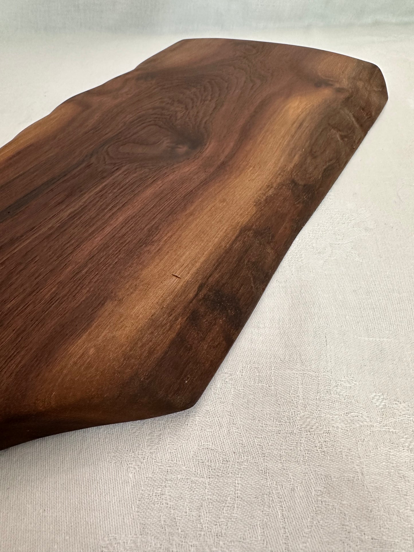 Paddle Handle Black Walnut Serving Board