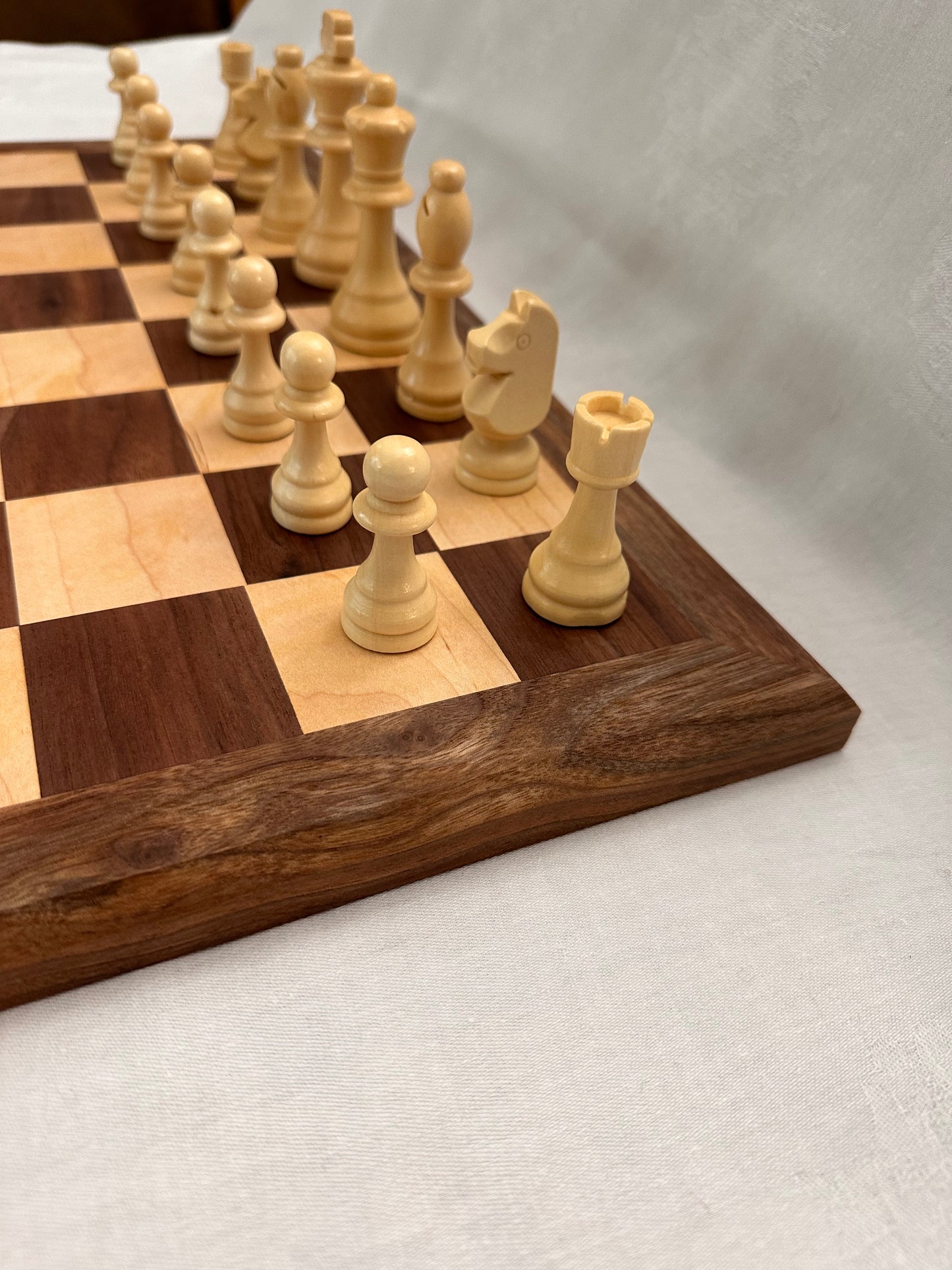 Chessboard - Black Walnut Border with 2” squares