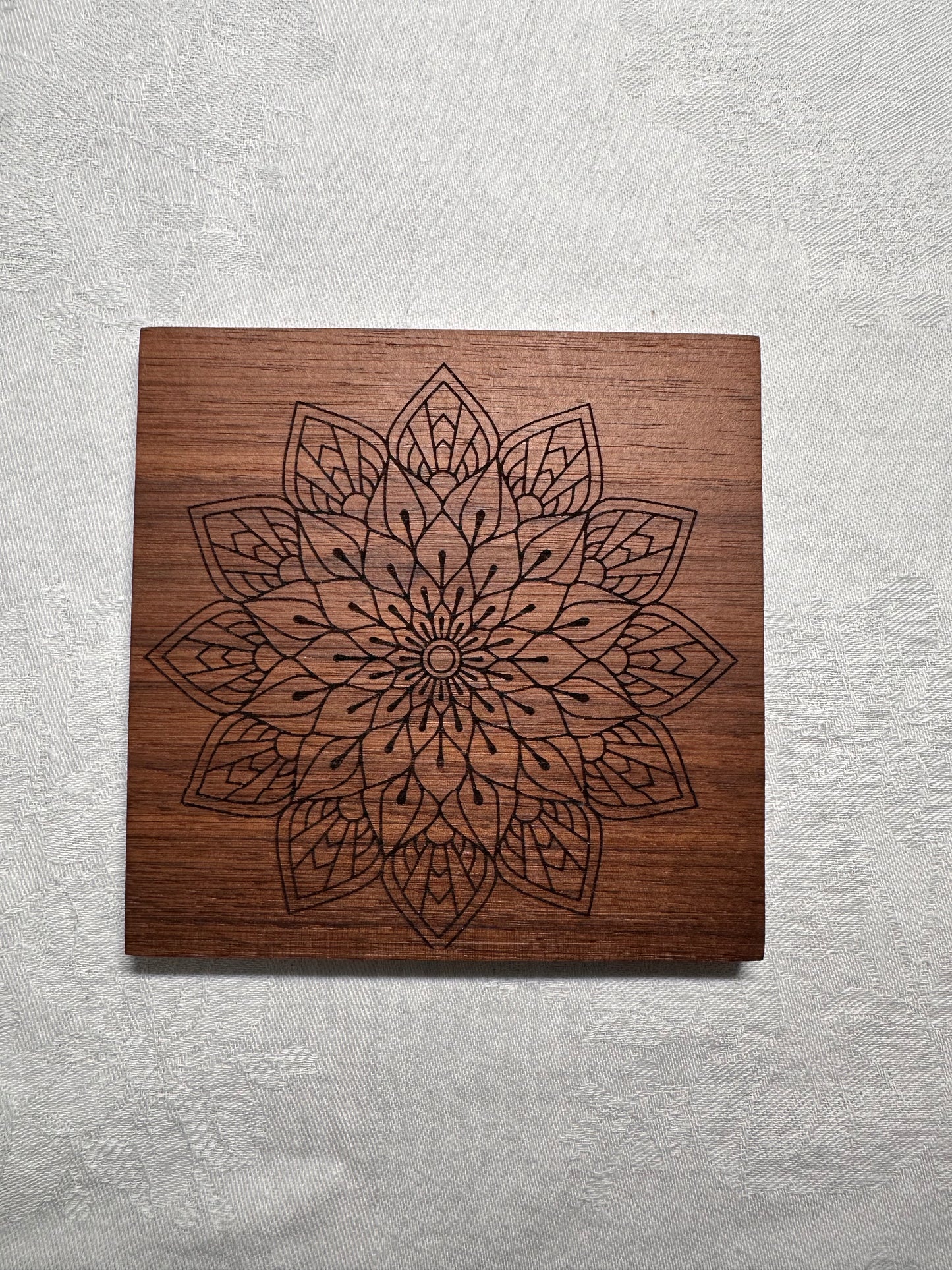 Mandala Wood Coasters