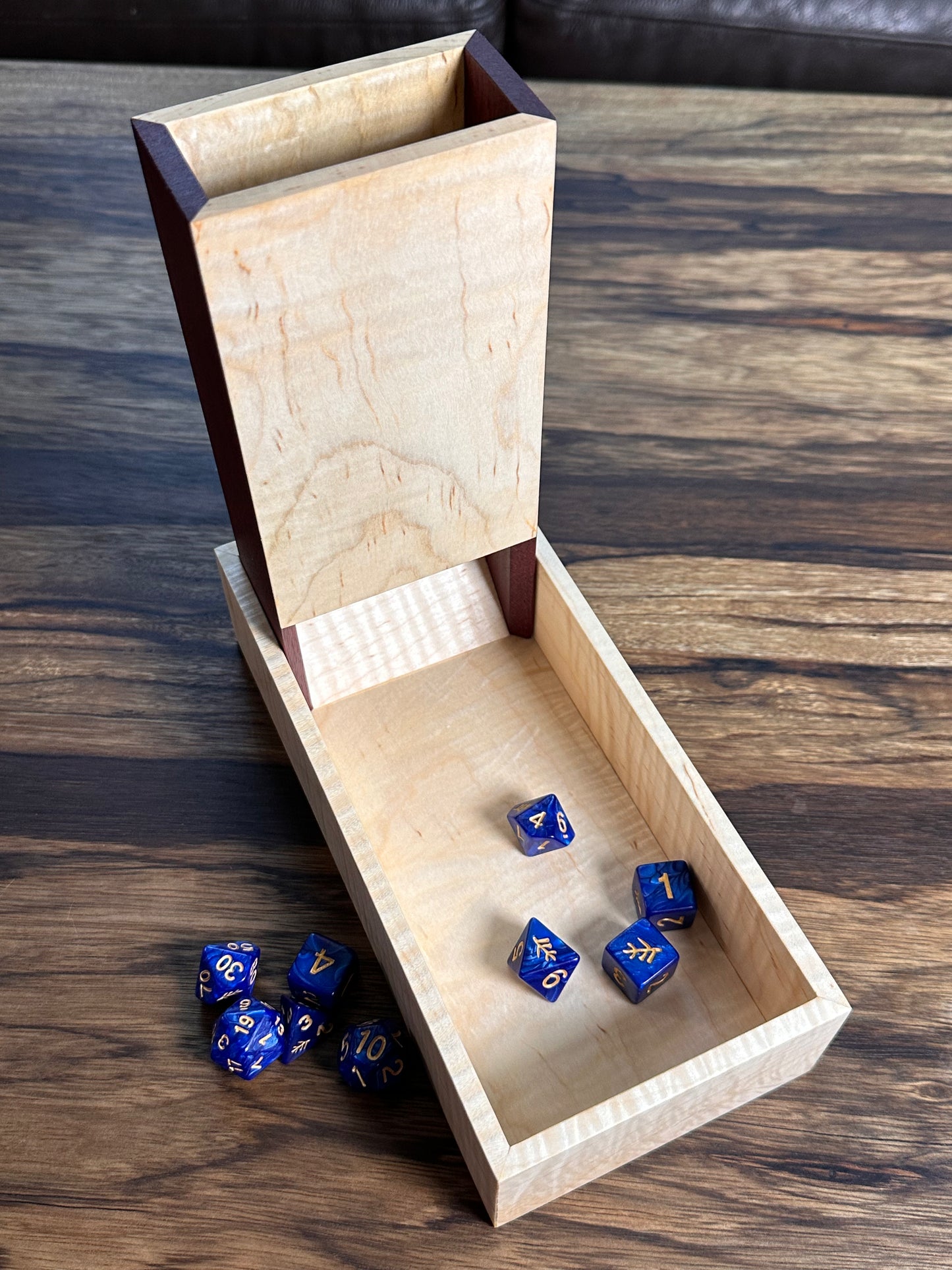 Dice Tower Solid Wood