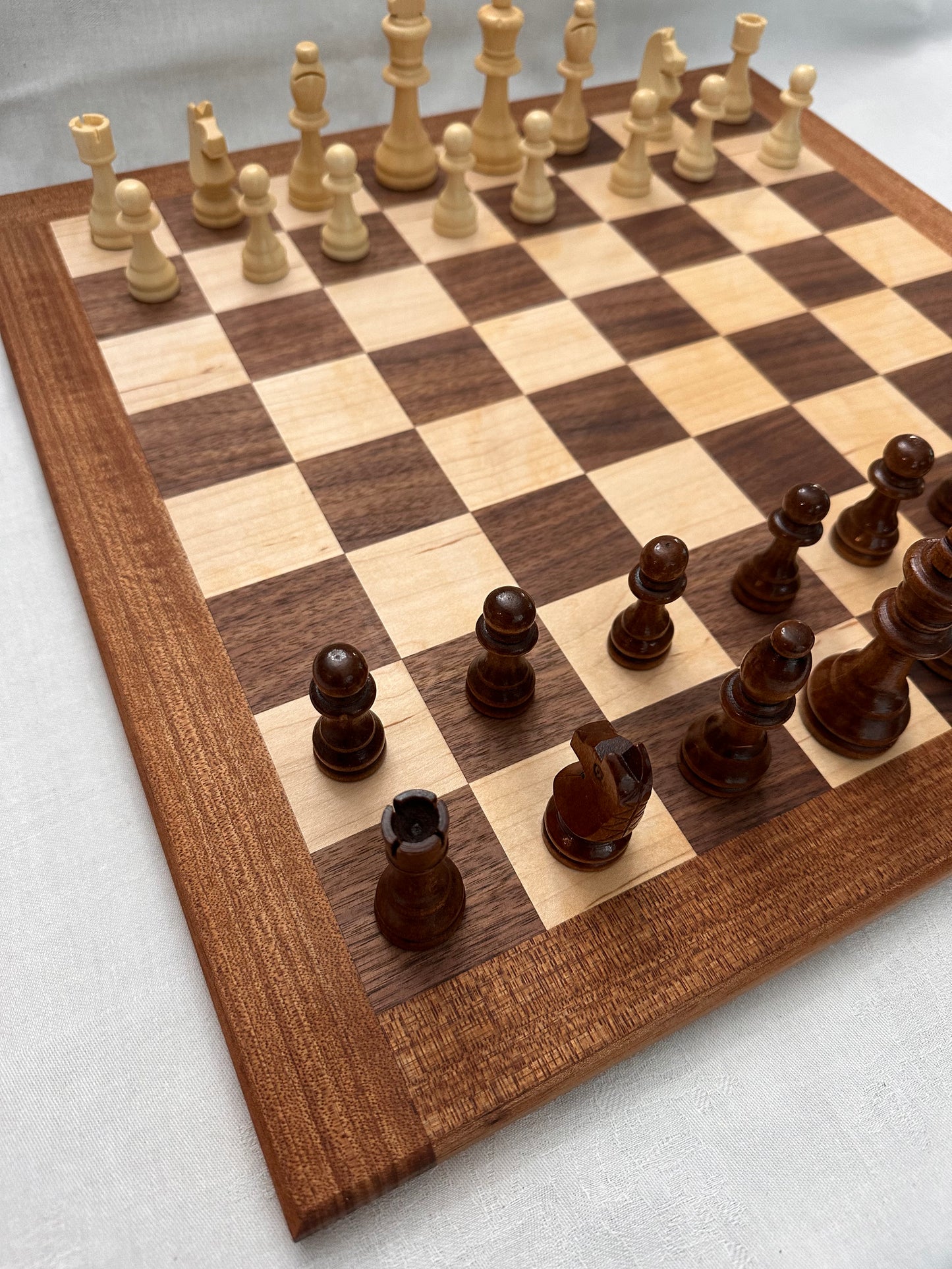 Chessboard - Bolivian Walnut Border