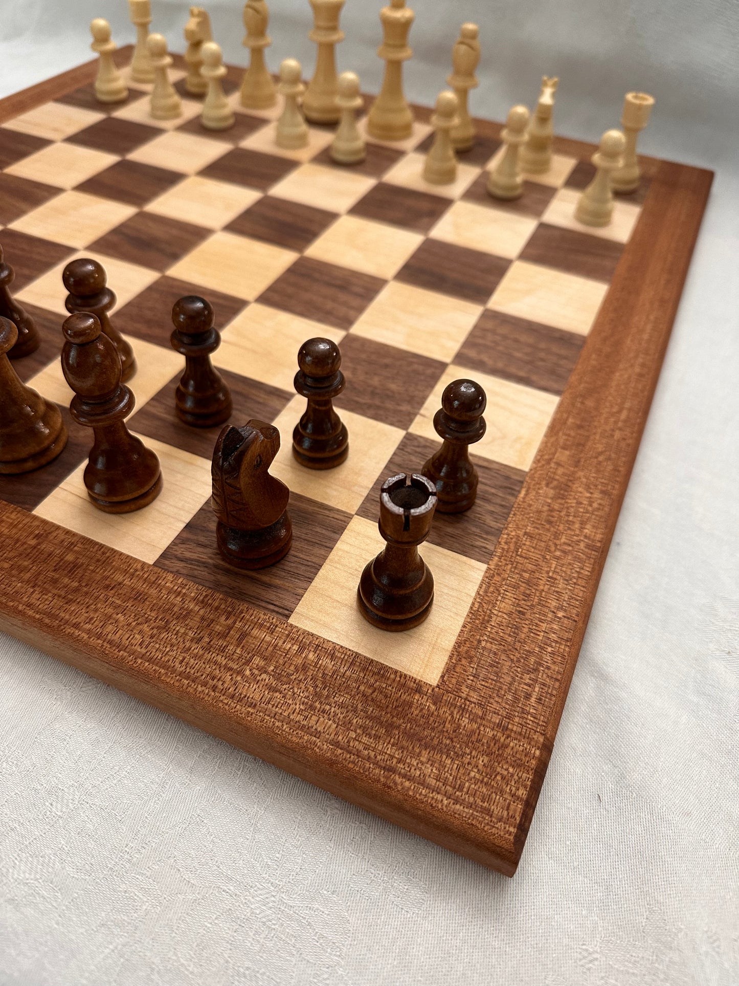 Chessboard - Bolivian Walnut Border