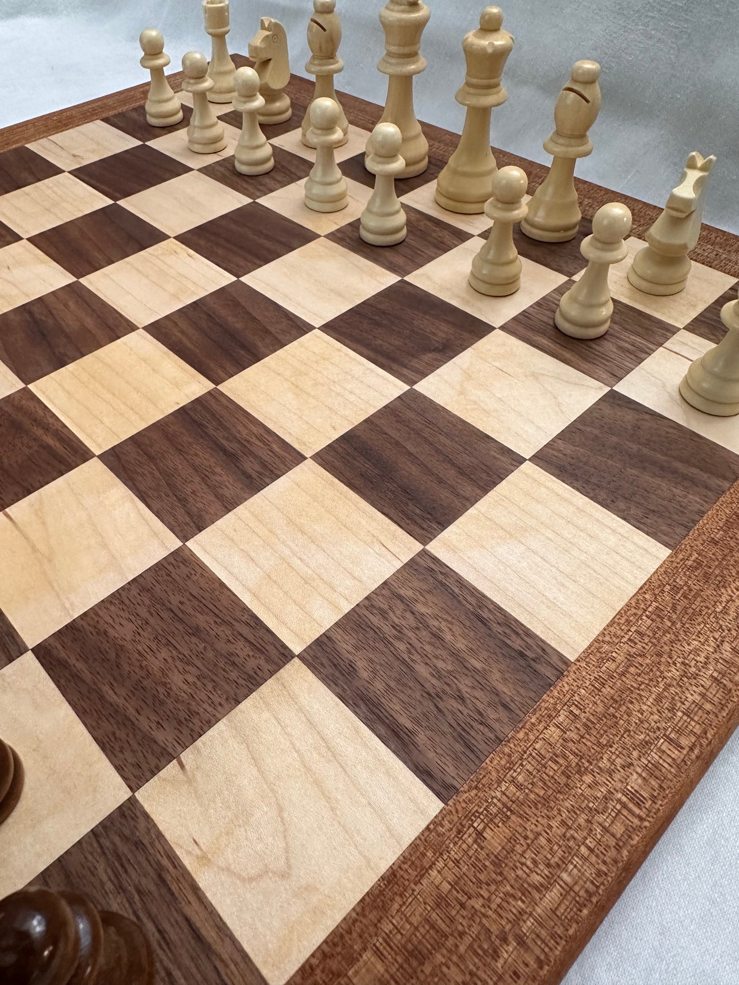 Chessboard - Bolivian Walnut Border