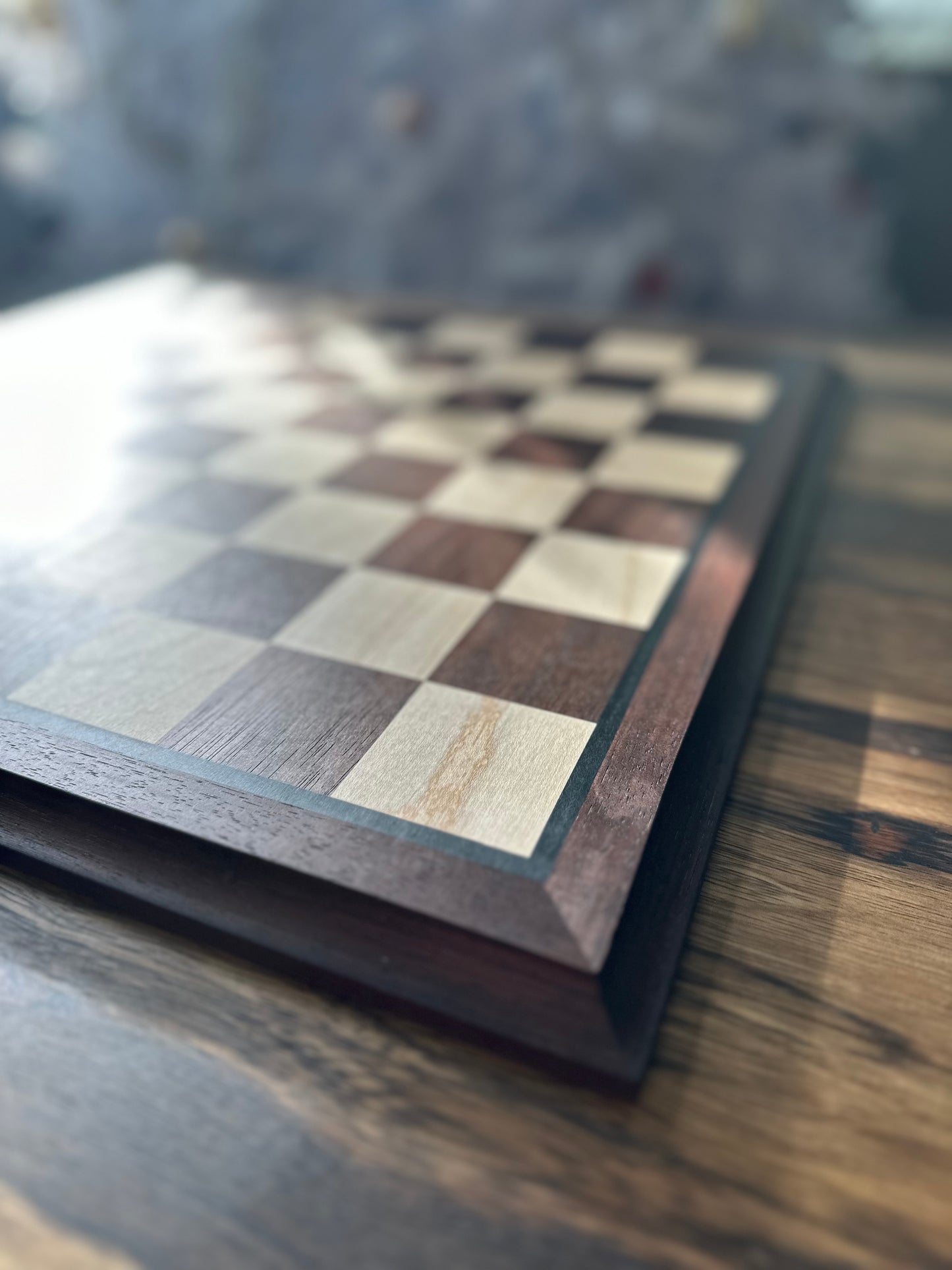 Chessboard - Limited Series Peruvian Walnut & Black Epoxy