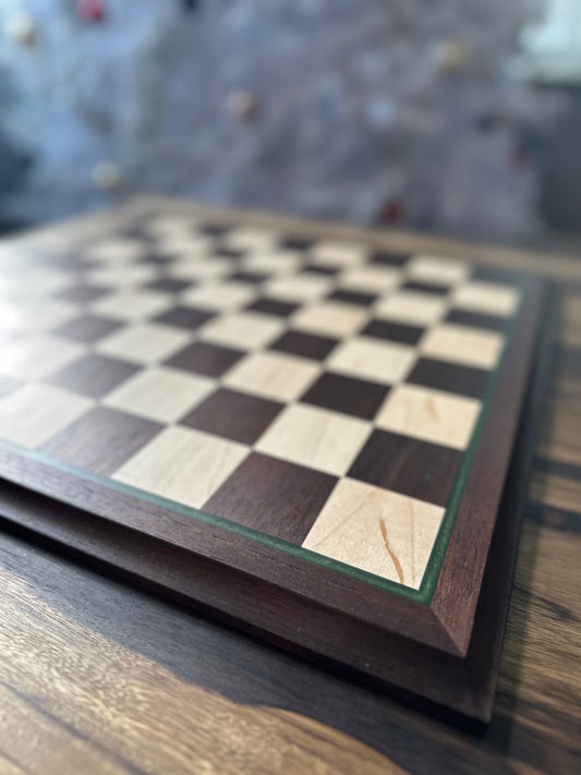 Chessboard - Limited Series Peruvian Walnut & Green Epoxy