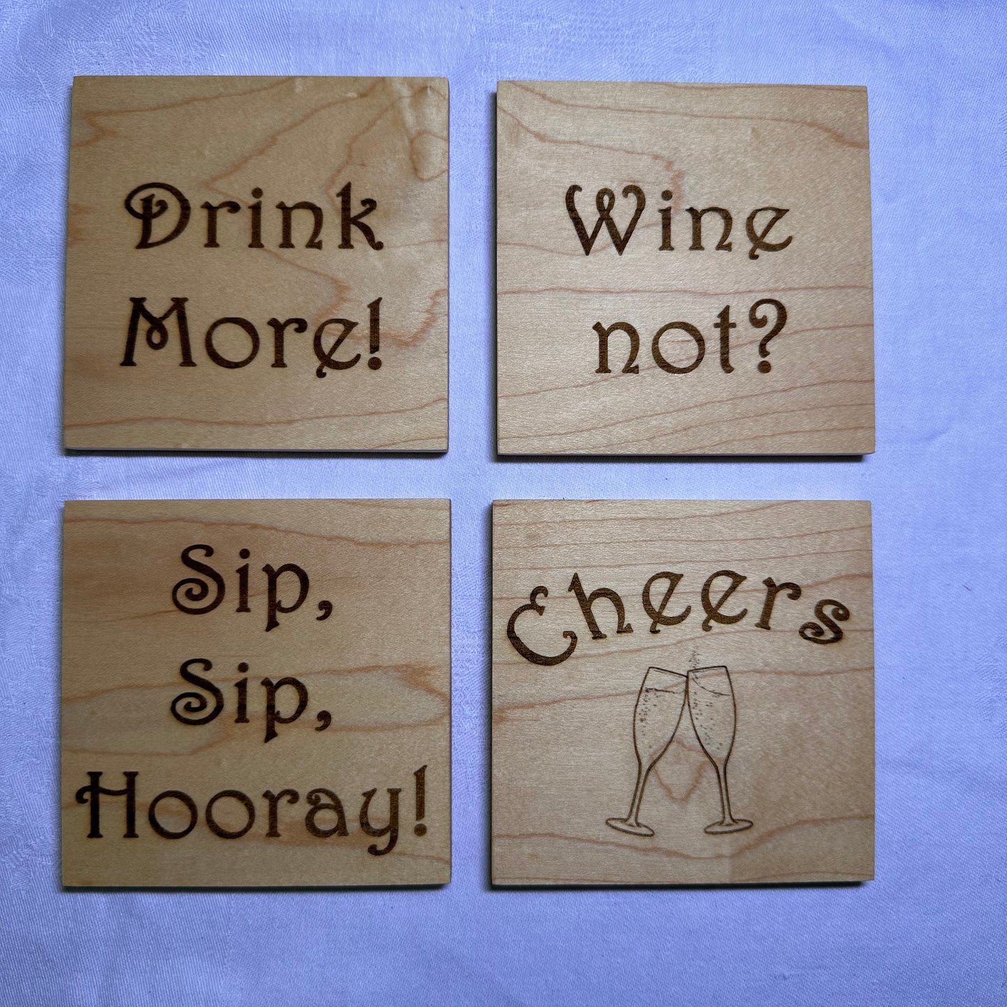 Cheers Wood Coasters