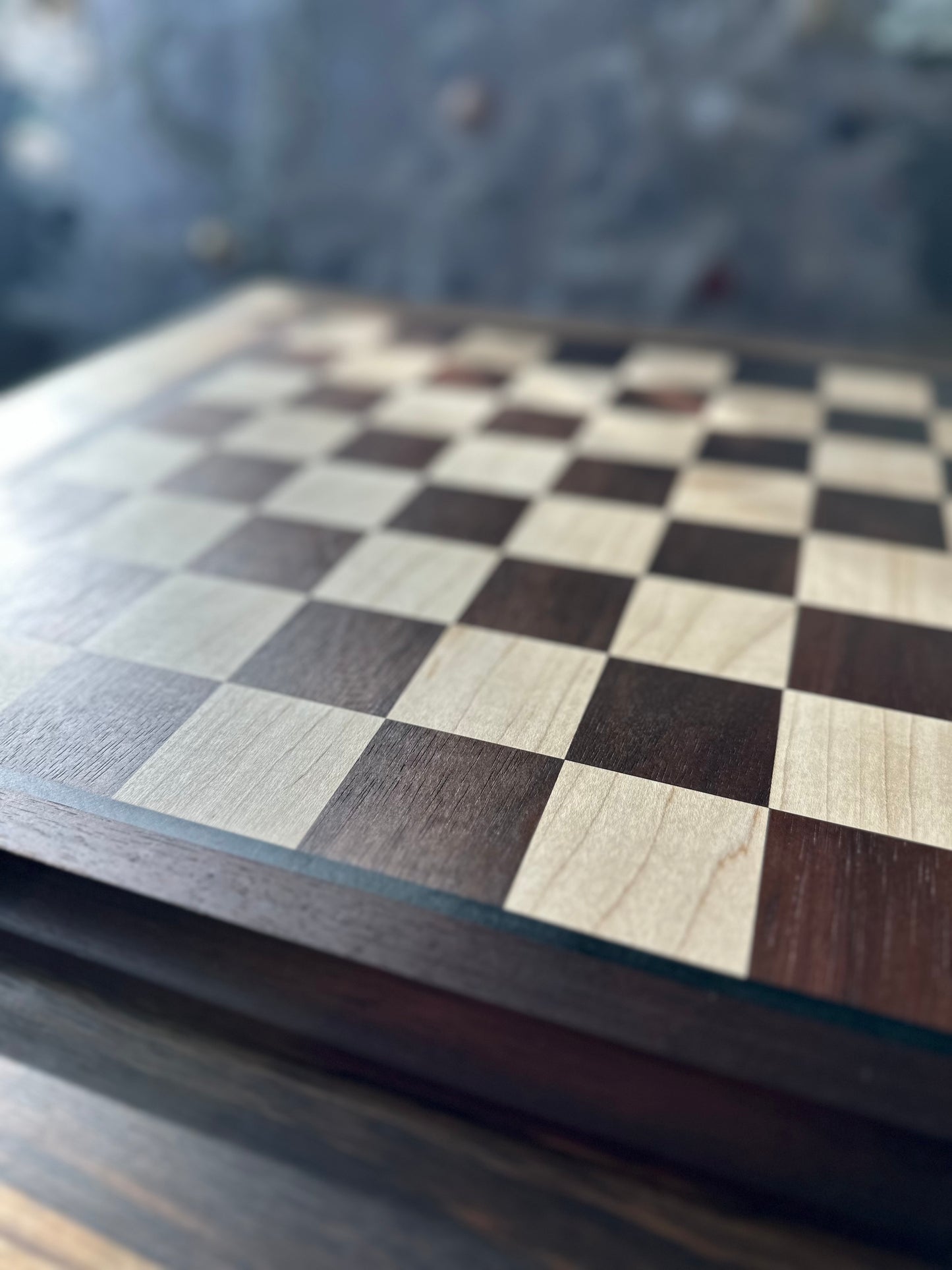 Chessboard - Limited Series Peruvian Walnut & Black Epoxy