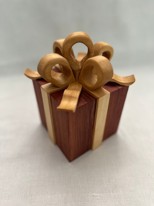 Gift Box Wood Decoration