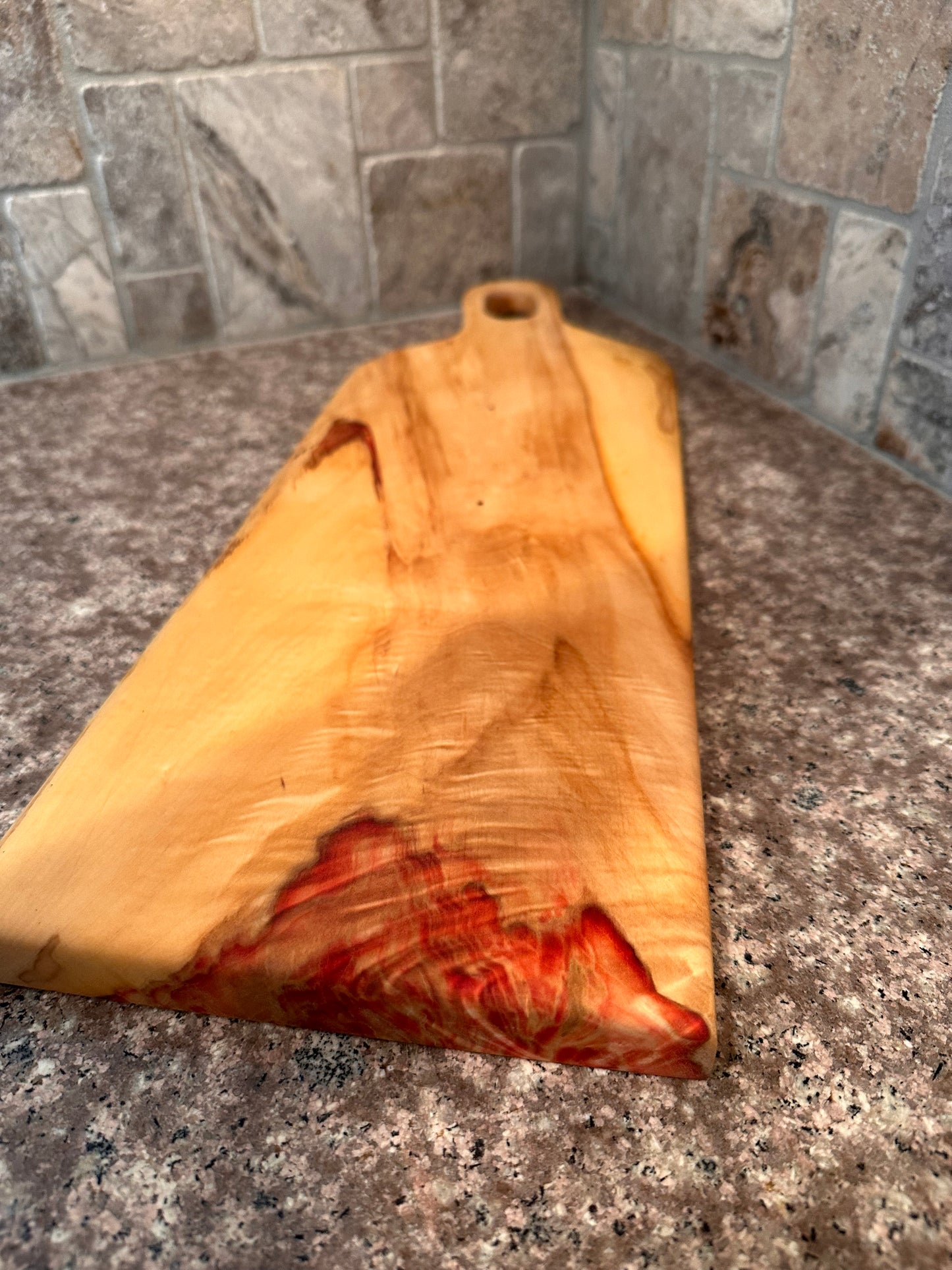 Flaming Box Elder Serving Board