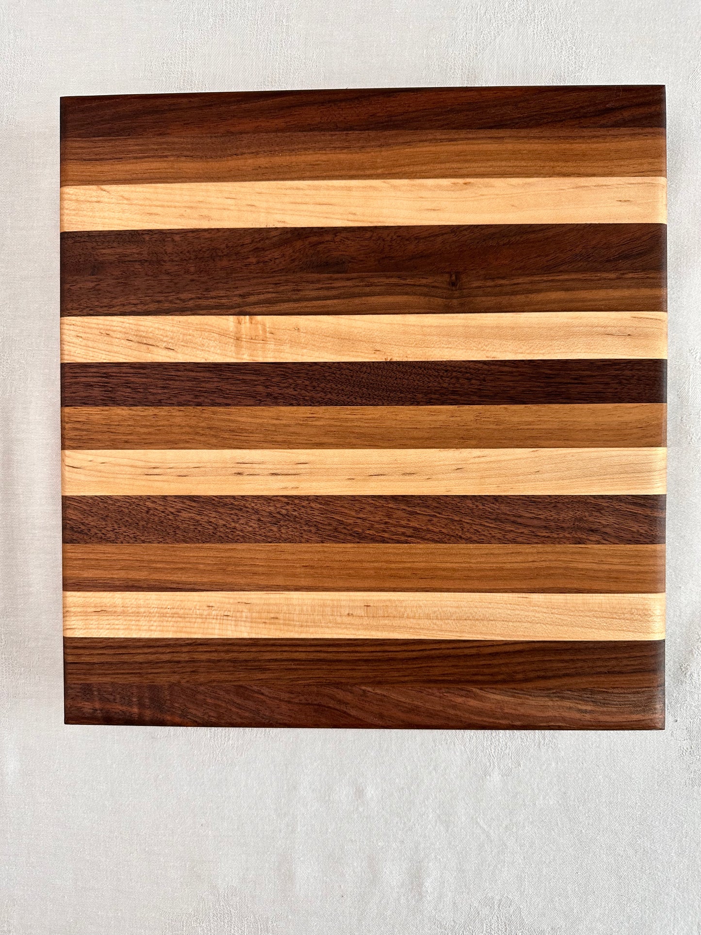 Striped Hardwood Cutting Board - Small