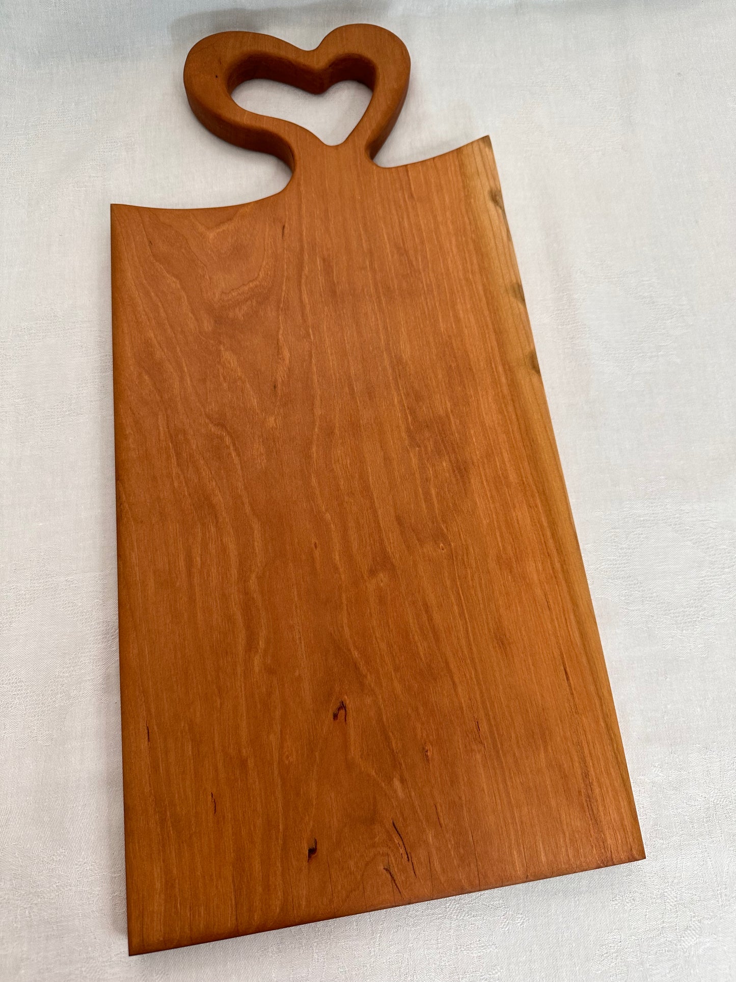 Heart Handle Cherry Charcuterie Board