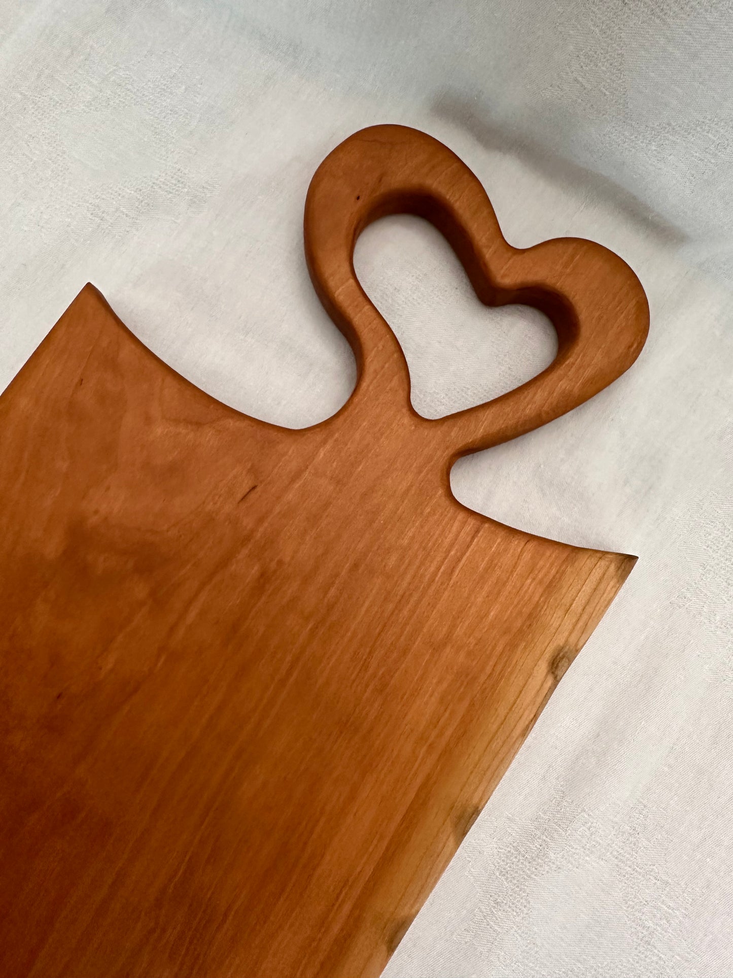 Heart Handle Cherry Charcuterie Board