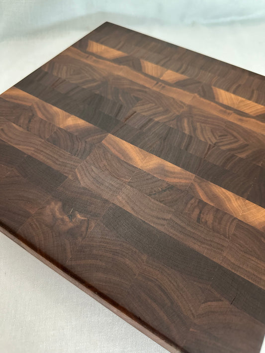 Black Walnut End Grain Cutting Board - Small