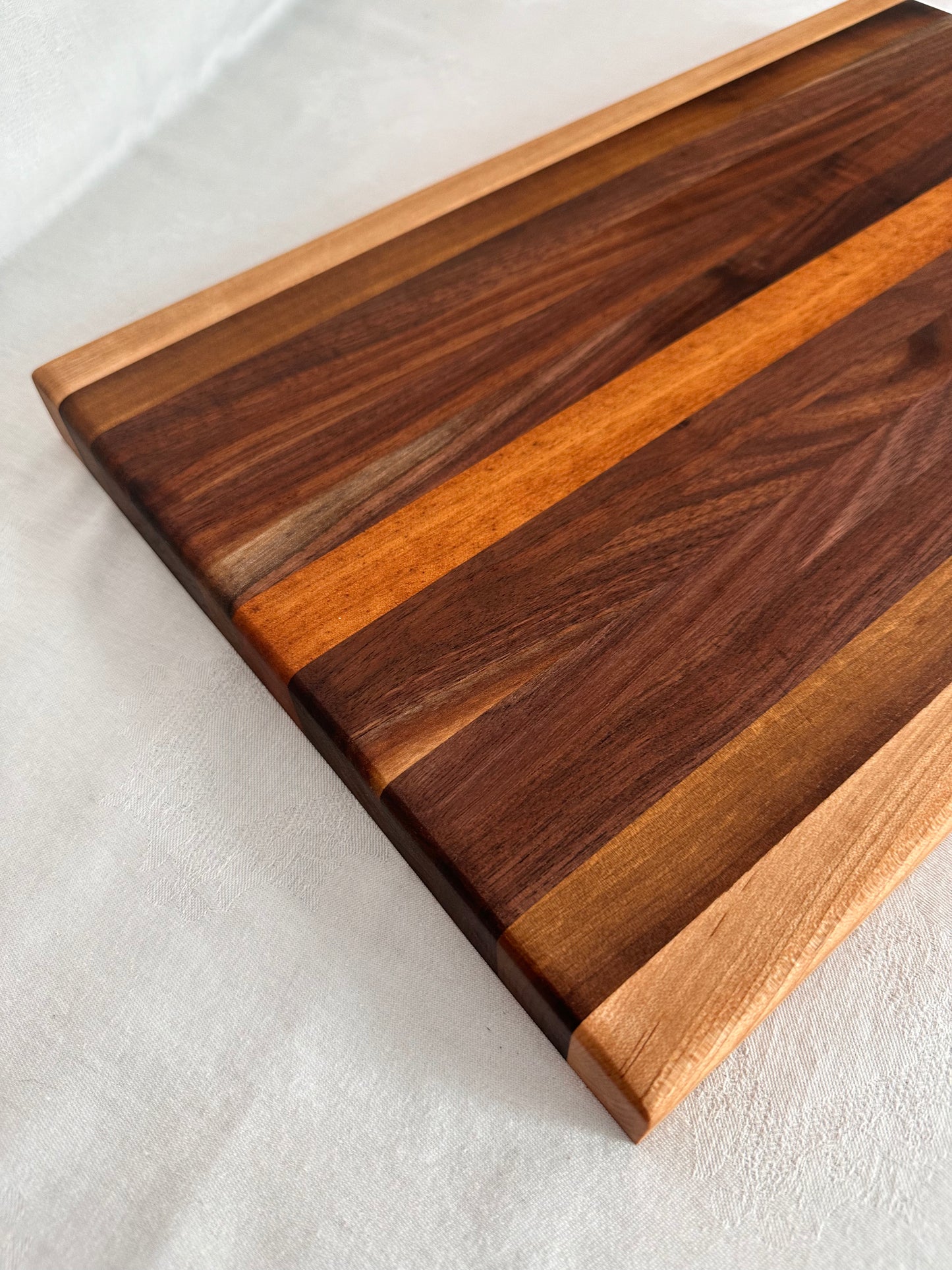 Striped Hardwood Cutting Board - Large