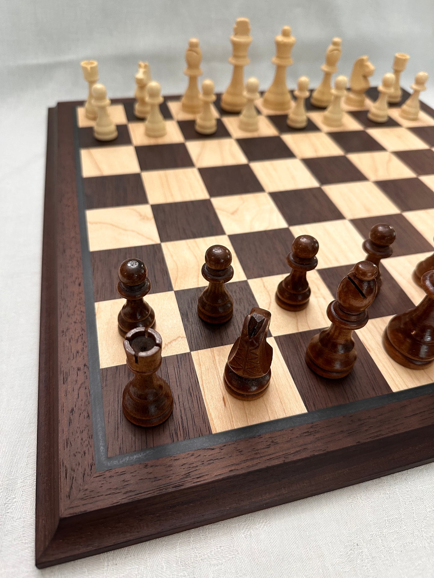 Chessboard - Limited Series Peruvian Walnut & Black Epoxy