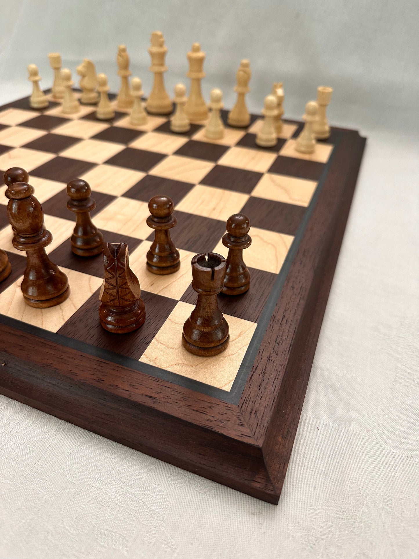 Chessboard - Limited Series Peruvian Walnut & Black Epoxy