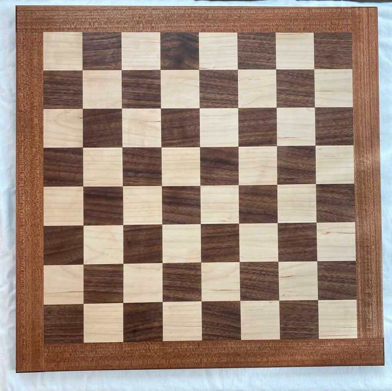 Chessboard - Bolivian Walnut Border